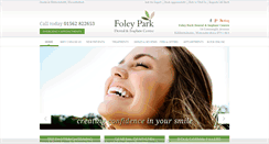 Desktop Screenshot of foleyparkdental.co.uk