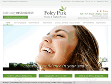 Tablet Screenshot of foleyparkdental.co.uk